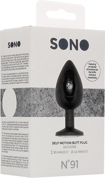 N0. 91 - Self Penetrating Butt Plug - Black