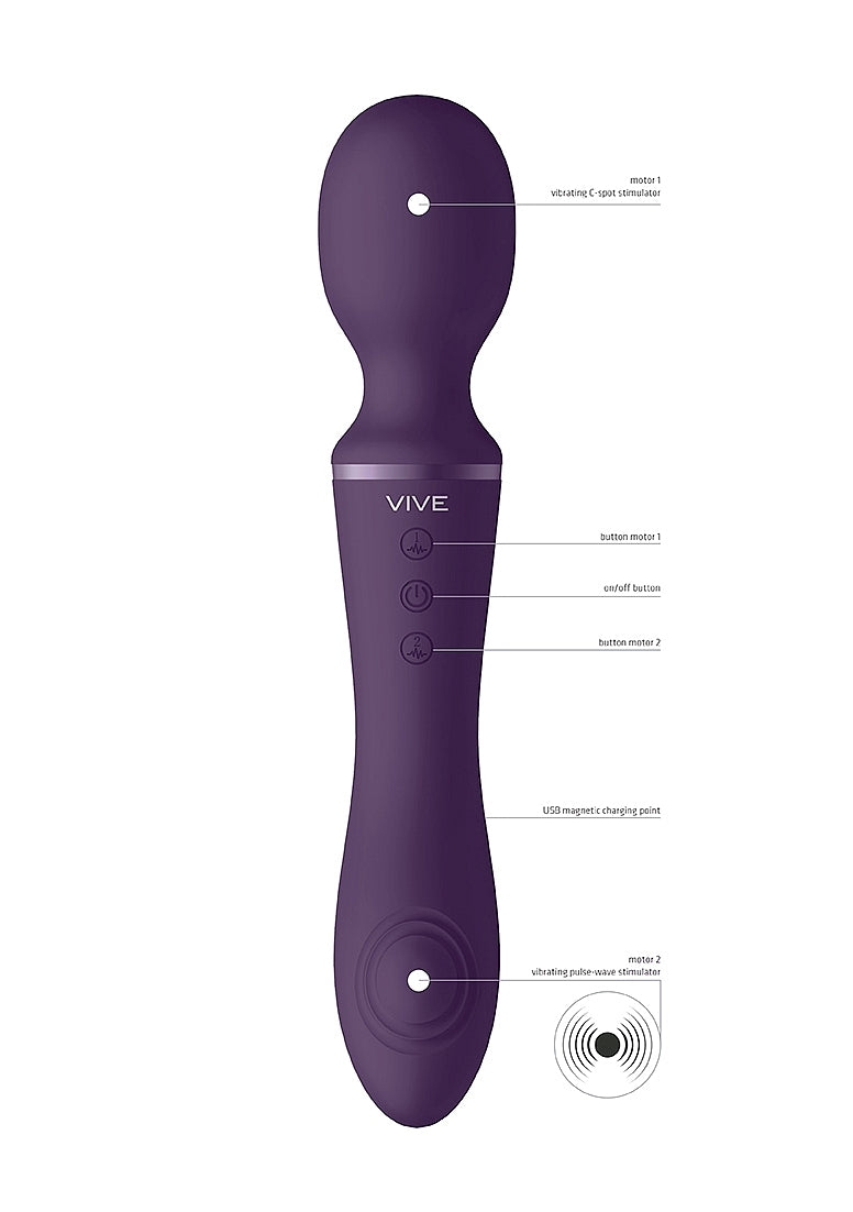 Enora - Wand & Vibrator - Purple