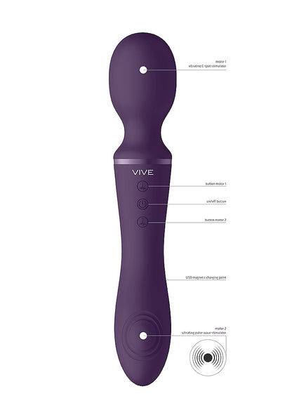 Enora - Wand & Vibrator - Purple