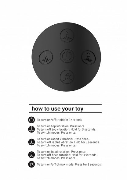 Vive - Mira - Spinning G-spot Rabbit - Black