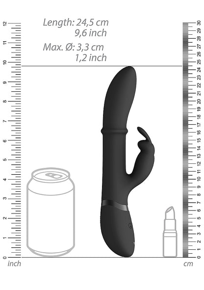 Halo - Stimulating Rings, Vibrating G-Spot Rabbit - Black