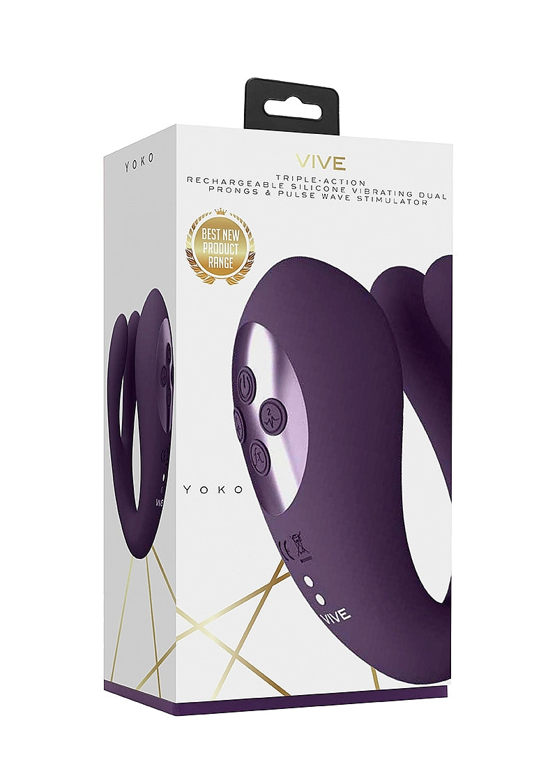 Yoko - Triple Action Vibator with Clitoral Pulse