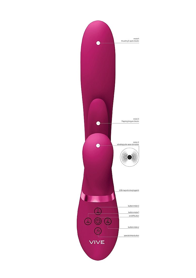 Kura - Thrusting GSpot, Flapper, PulseWave Clit