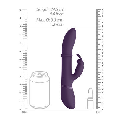 Halo - Stimulating Rings, Vibrating G-Spot Rabbit - Purple
