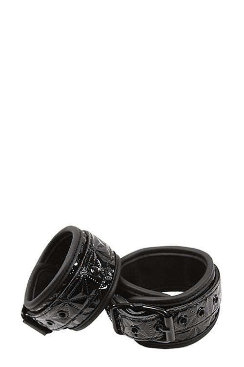 Sinful Black Ankle Cuffs