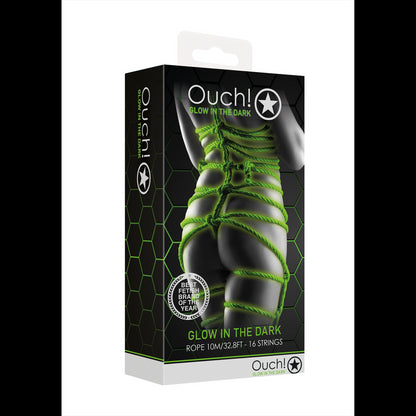 Rope - 10m/16 Strings - Glow in the Dark - Neon Green
