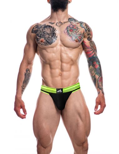 C4M - Rugby Jockstrap-NeonLime-S