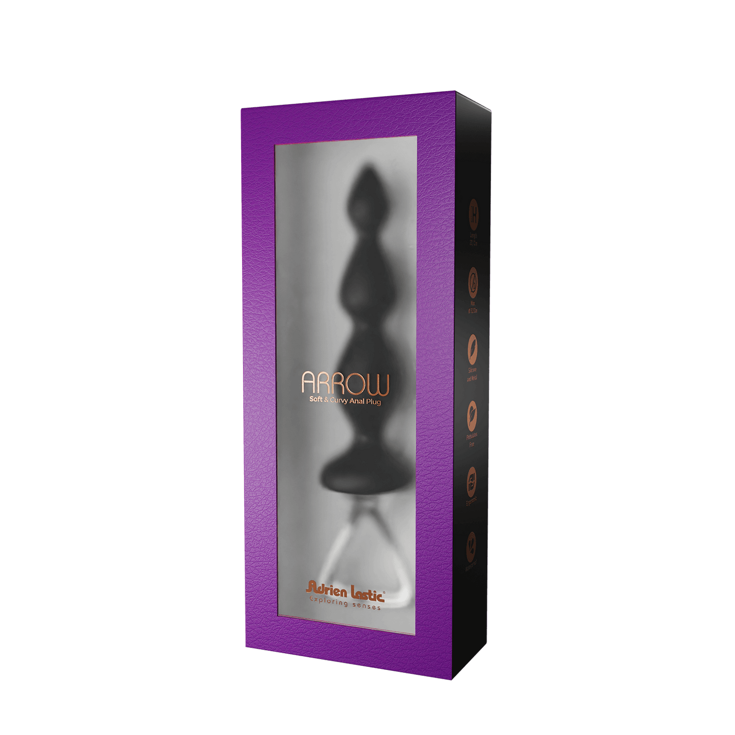 Perlas Anales Arrow II Negro - Adrien Lastic