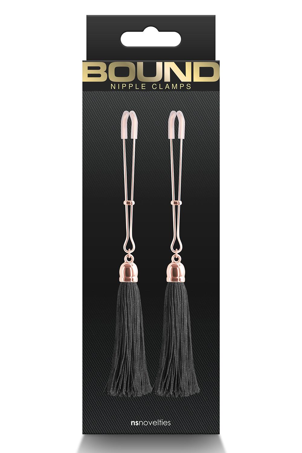 BOUND NIPPLE CLAMPS T1 BLACK