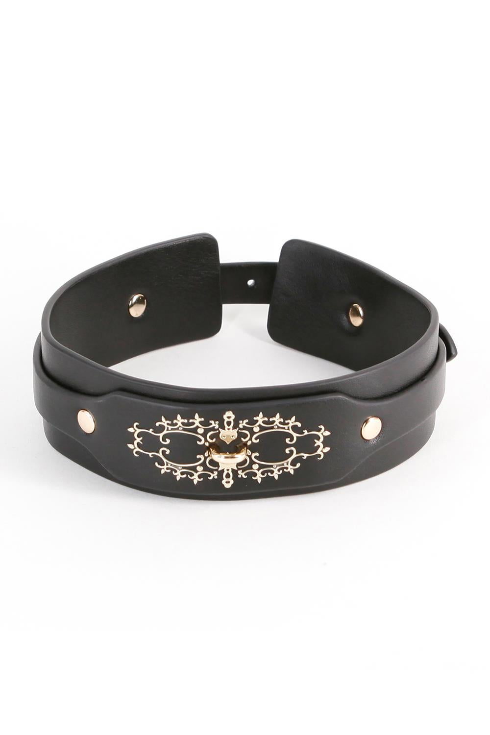 FETISH & FASHION KATRINA COLLAR BLACK