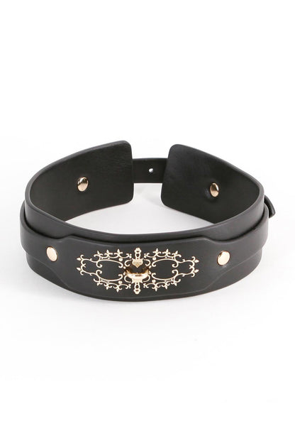 FETISH & FASHION KATRINA COLLAR BLACK