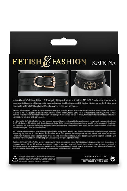 FETISH & FASHION KATRINA COLLAR BLACK