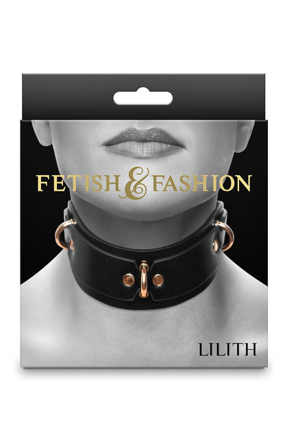 FETISH & FASHION LILITH COLLAR BLACK
