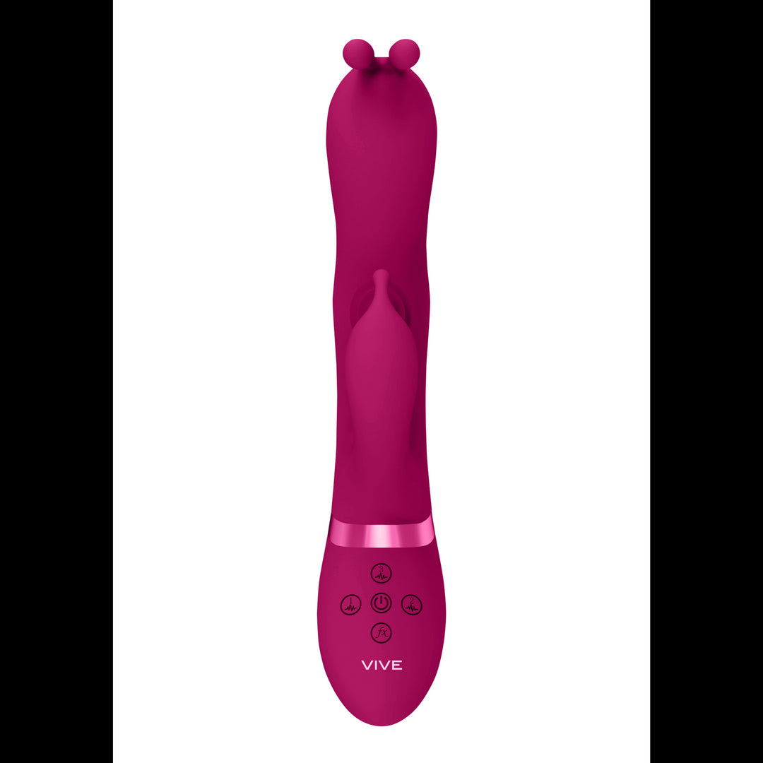 Gada - Triple Action Rabbit Vibrator - Pink
