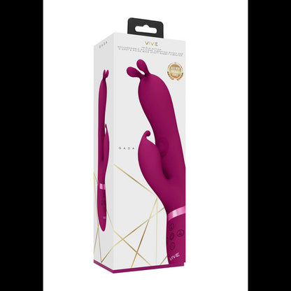 Gada - Triple Action Rabbit Vibrator - Pink