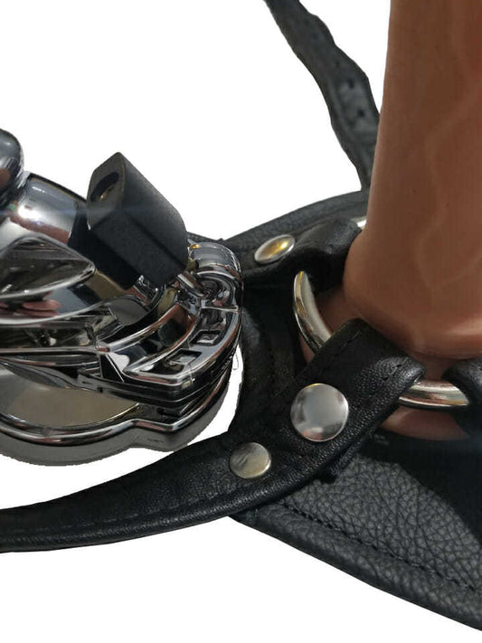 The Crotch Rocket Strap-On - Small - Genuine Leather