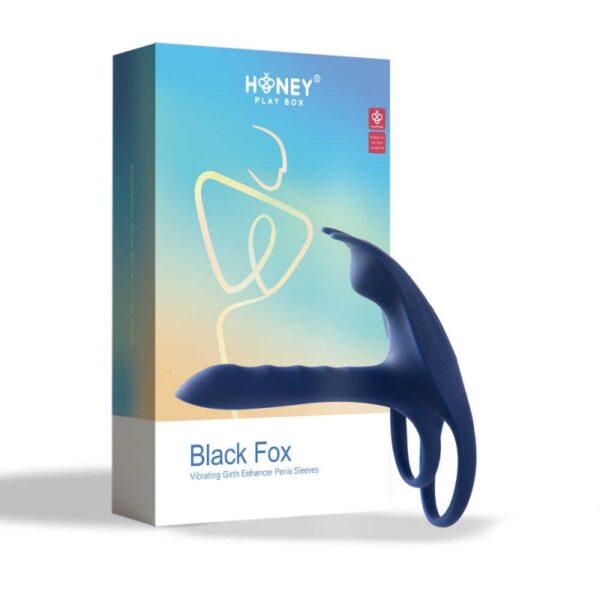 Blue Box - Anillo vibrador con Funda para el pene con Mando a distancia