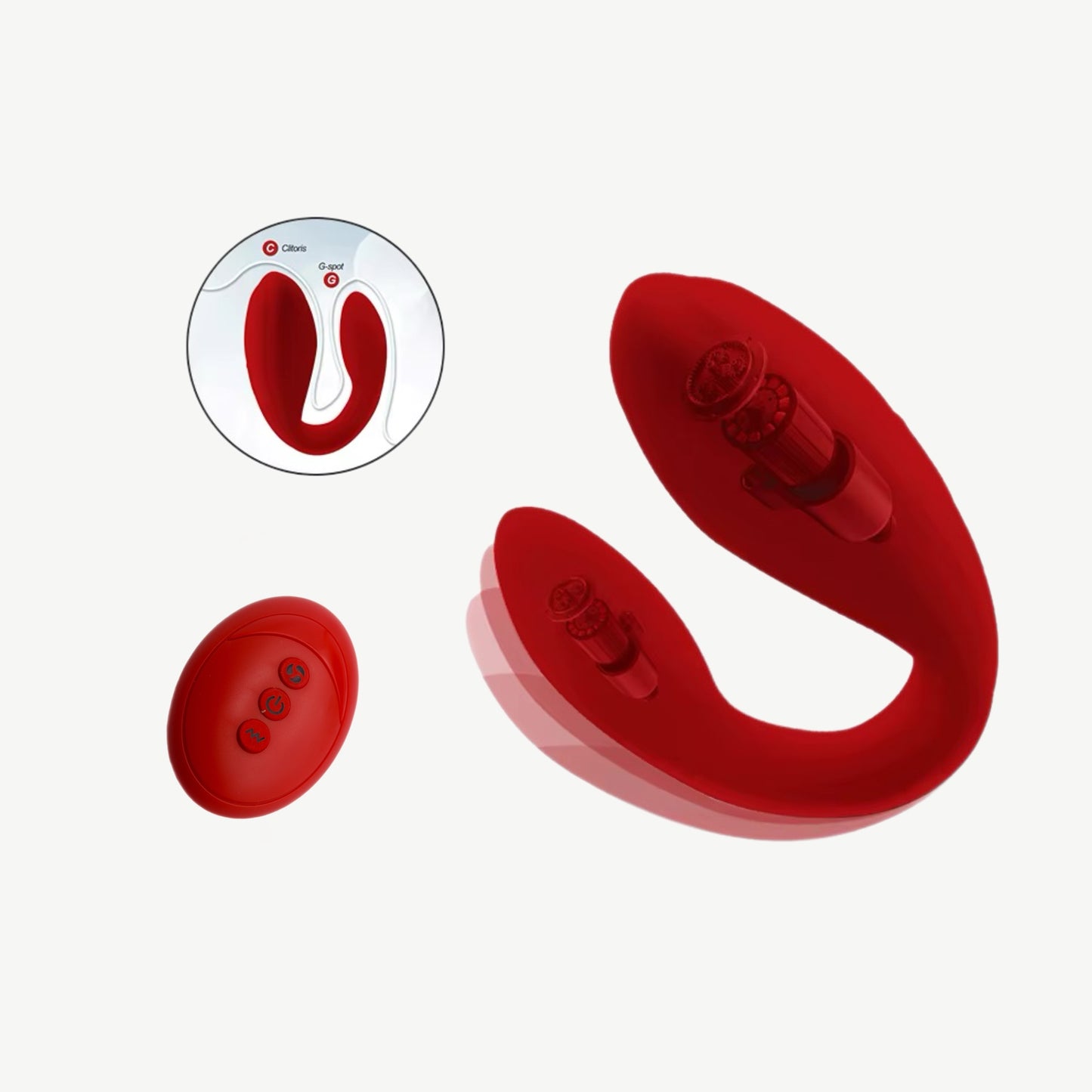Vibrador para Parejas Rojo