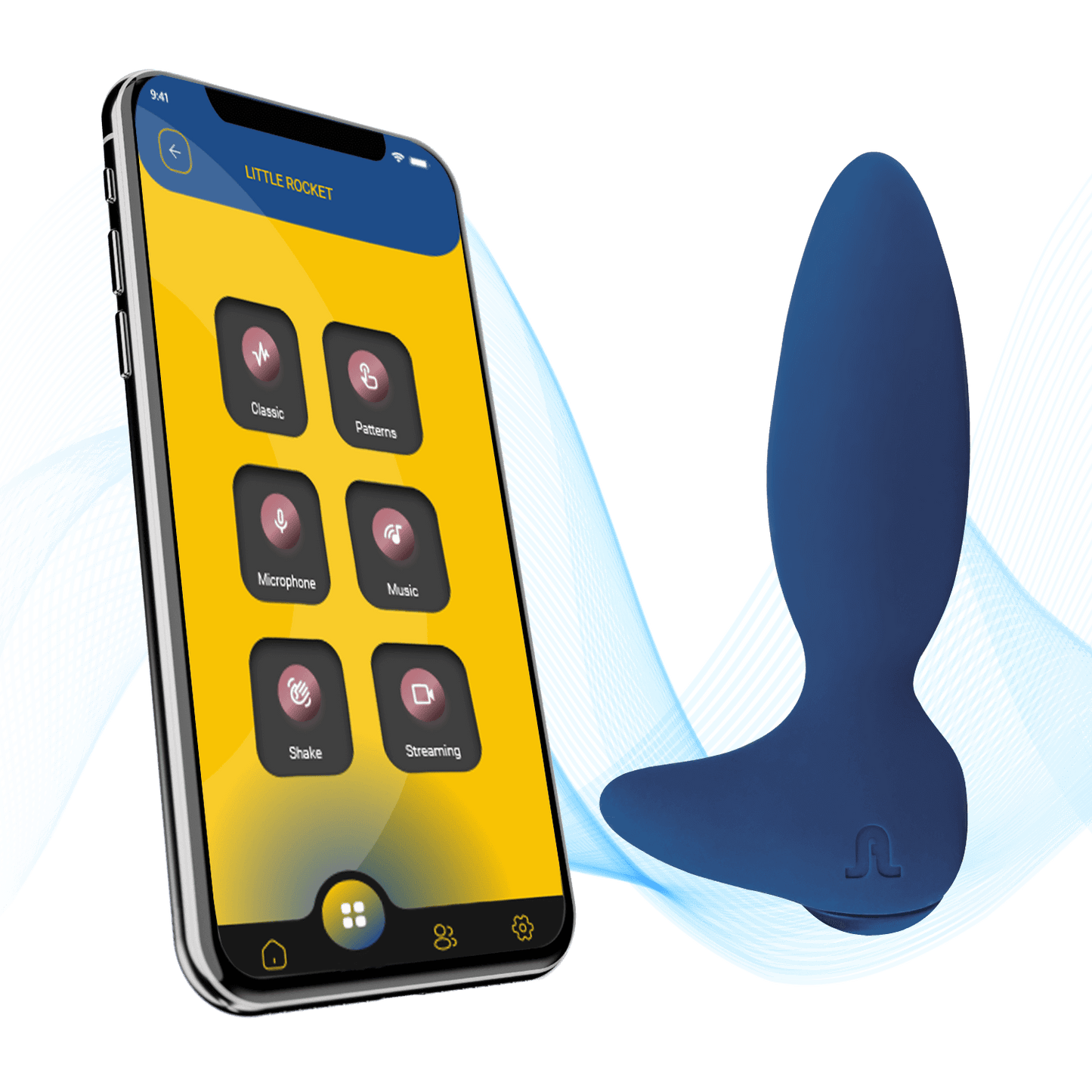 Plug con vibración Little Rocket II + APP - Adrien Lastic