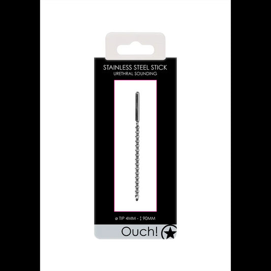 Metal Beginners Penis Plug - 0.2" / 4 mm