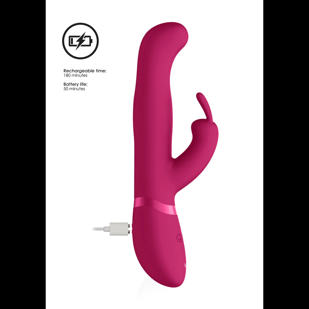 Izara - Rotating Beads Rabbit Vibrator - Pink