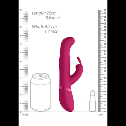 Izara - Rotating Beads Rabbit Vibrator - Pink