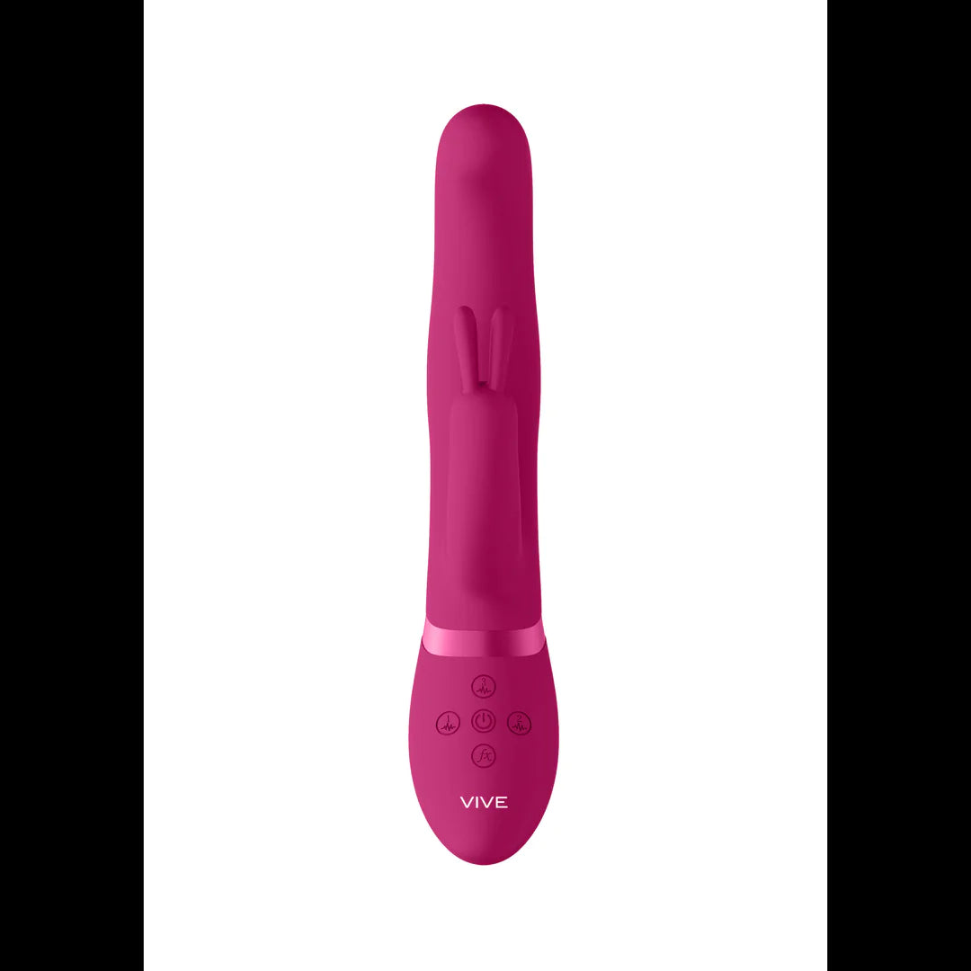 Izara - Rotating Beads Rabbit Vibrator - Pink