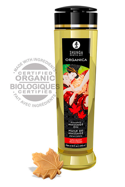 Shunga Organic Massage Oil - Maple Delight