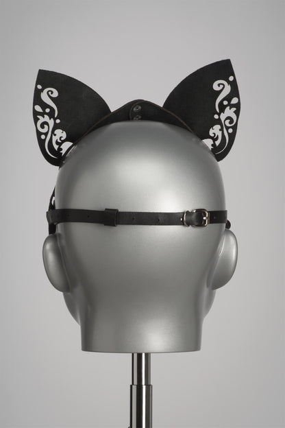 Leather Catwoman Mask - Lilly