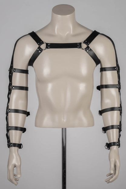 Leather Gladiator Harness Man - Hero