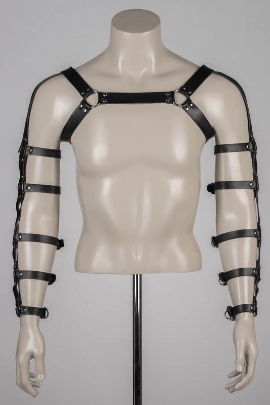 Leather Gladiator Harness Man - Hero