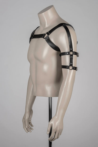 Leather Gladiator Harness Man - Hero