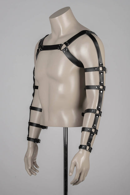 Leather Gladiator Harness Man - Hero