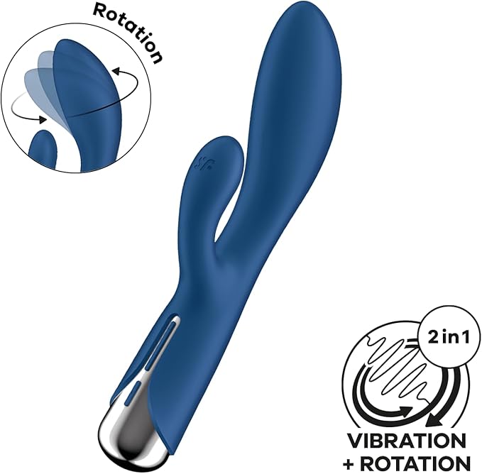 Vibrador Rotatorio Spinning Rabbit 1 Azul - Satifyer