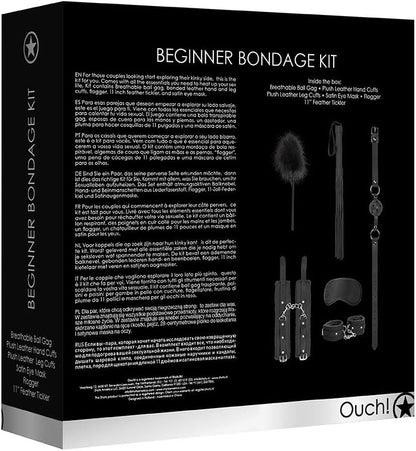 Kit de Bondage para Principiantes Negro - Ouch!