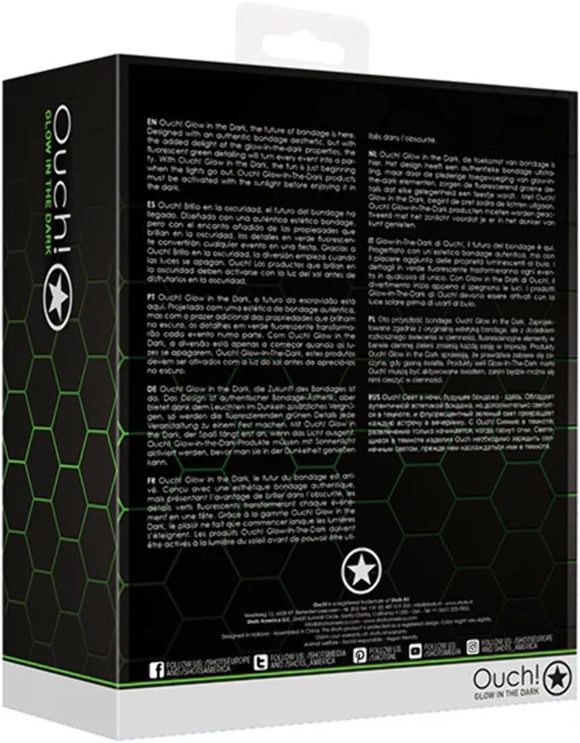 Set de 3 Plugs Brilla en la Oscuridad - Ouch!