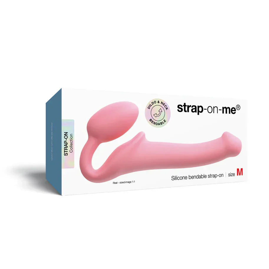 SEMI-REALISTIC BENDABLE STRAP-ON VANILLA - L