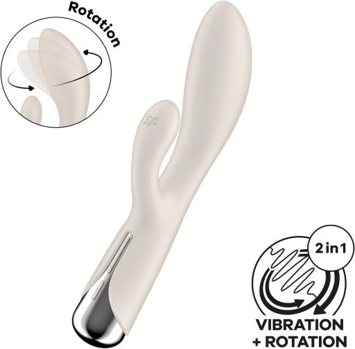 Vibrador Rotatorio Spinning Rabbit 1 Beige - Satifyer