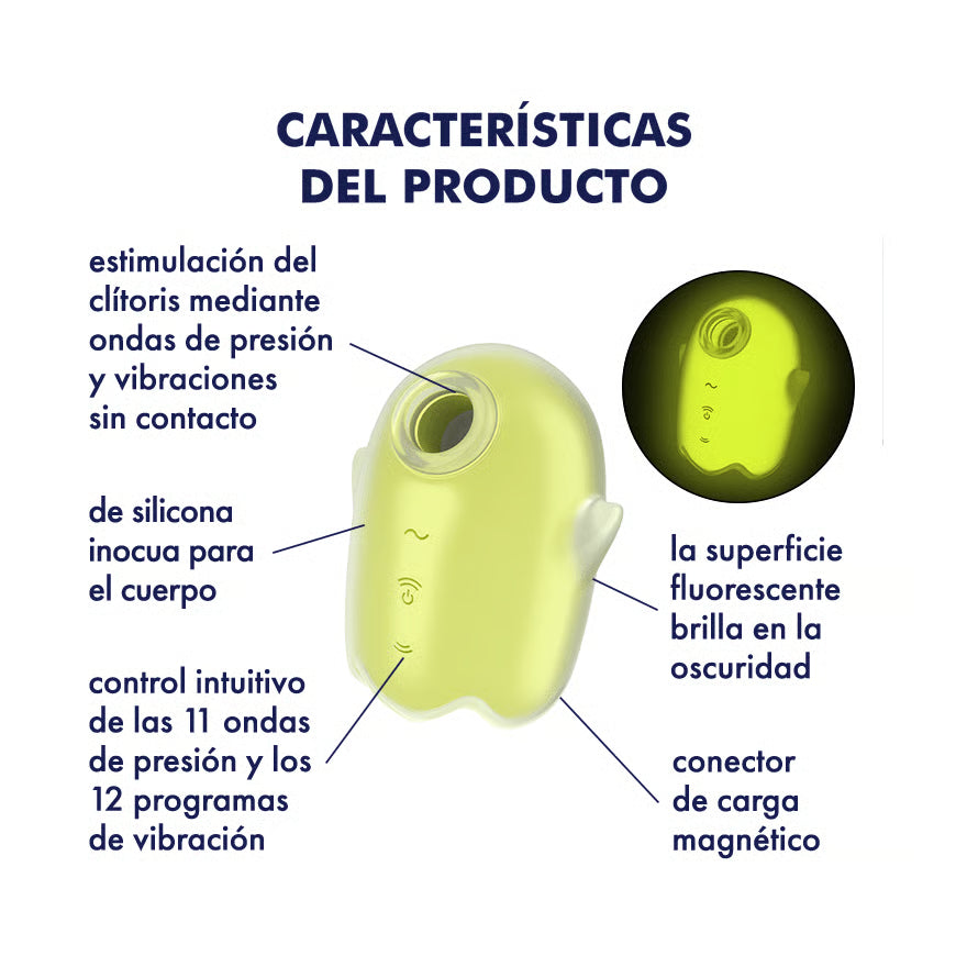 Glowing Ghost Succionador Amarillo - Satisfyer
