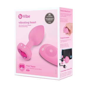 Plug Vibrador Corazón Rosa B-Vibe