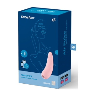 Satisfyer Curvy 2+ Vibrador de Ondas Presión Rosa