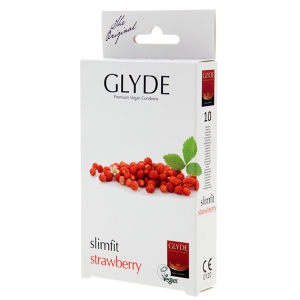 Preservativos Glyde Ultra Slimfit Sabor Fresa